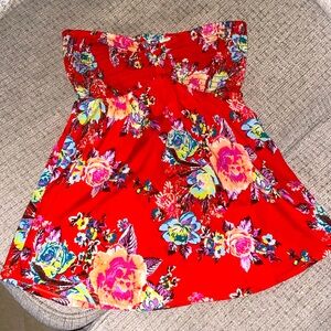Roxy Size Small Tube Top Hawaiian Style